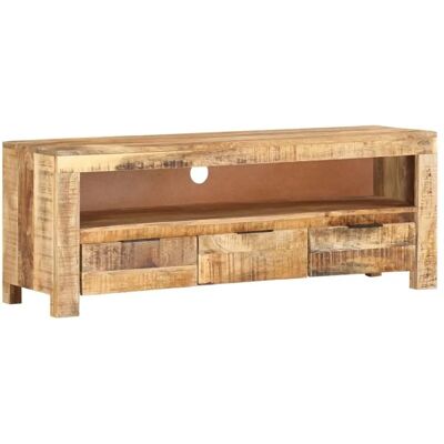 vidaXL Mueble de TV de mango - 110x30x40 cm - Marrón - Mueble TV vidaXL Mueble de TV de mango - 110x30x40 cm - Marrón - Mueble TV