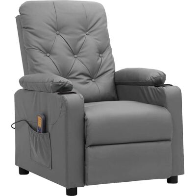 VIDAXL - Elektrische relaxfauteuil grijs VIDAXL - Elektrische relaxfauteuil grijs