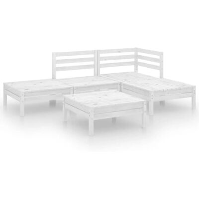 vidaXL Gartenmöbelset 3082623 Weiß - Gartenmöbel vidaXL Gartenmöbelset 3082623 Weiß - Gartenmöbel