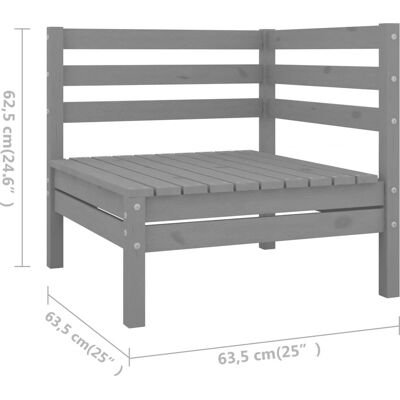 vidaXL Gartenlounge-Set aus Kiefernholz - 5-teiliges Outdoor-Möbel vidaXL Gartenlounge-Set aus Kiefernholz - 5-teiliges Outdoor-Möbel