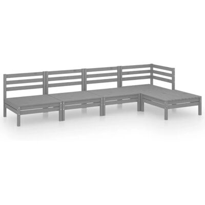 vidaXL 3082659 Outdoor-Möbelset - Garten Lounge Set Holz Grau vidaXL 3082659 Outdoor-Möbelset - Garten Lounge Set Holz Grau