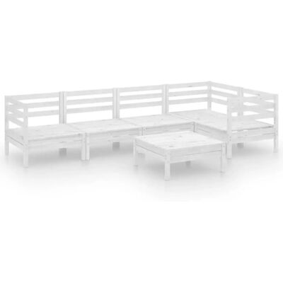 vidaXL 3082703 Gartensitzgruppe - Weiß vidaXL 3082703 Gartensitzgruppe - Weiß