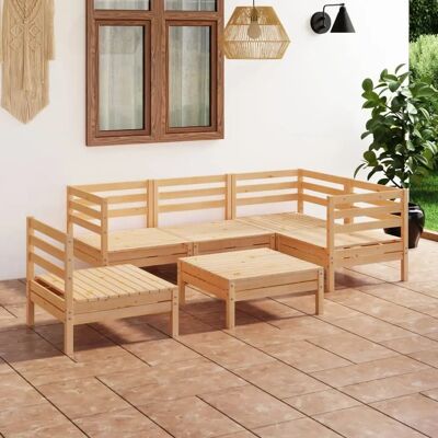 vidaXL Gartengruppen - Massives Kiefernholz 6-teilig vidaXL Gartengruppen - Massives Kiefernholz 6-teilig