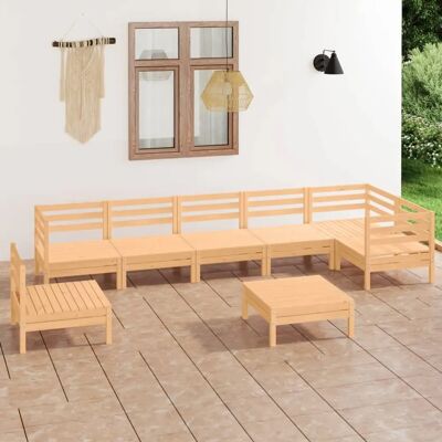vidaXL Gartenset aus massivem Kiefernholz - Gartenmöbel vidaXL Gartenset aus massivem Kiefernholz - Gartenmöbel