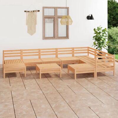 vidaXL Gartenset Holz Gartenmöbel 10 Stück vidaXL Gartenset Holz Gartenmöbel 10 Stück