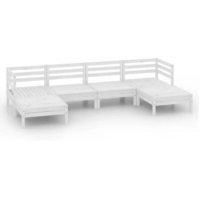 vidaXL Gartenmöbel-Set 6-tlg. Weiß vidaXL Gartenmöbel-Set 6-tlg. Weiß