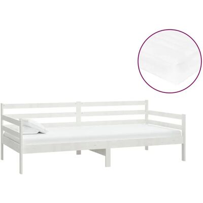 vidaXL 3083580 Multifunctioneel wit dennenhouten slaapbank - Slaapbank vidaXL 3083580 Multifunctioneel wit dennenhouten slaapbank - Slaapbank