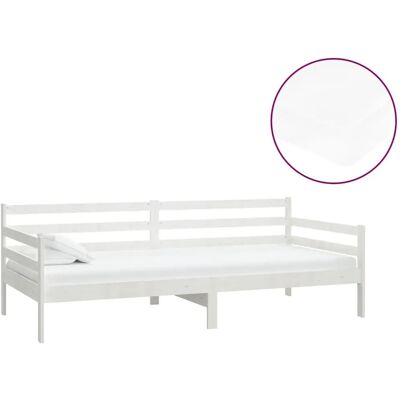 VidaXL Slaapbank Wit - Multifunctioneel Dennenhouten Bank VidaXL Slaapbank Wit - Multifunctioneel Dennenhouten Bank