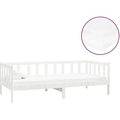 vidaXL Slaapbank - Multifunctioneel Houten Slaapbank - Wit vidaXL Slaapbank - Multifunctioneel Houten Slaapbank - Wit