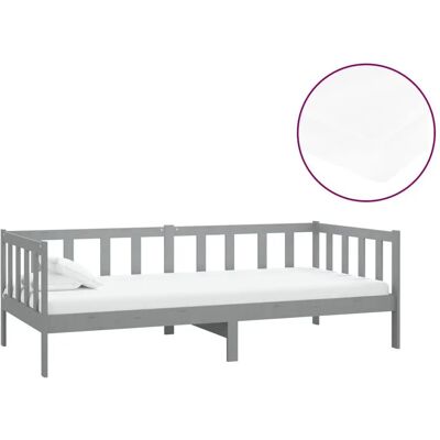VidaXL Modell 3083626 Grau Kiefernholz Schlafsofa VidaXL Modell 3083626 Grau Kiefernholz Schlafsofa