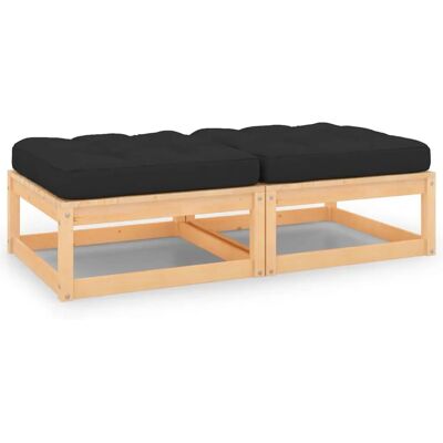 vidaXL 3083723 Ławka ogrodowa - Drewno, Tkanina, Poliester vidaXL 3083723 Ławka ogrodowa - Drewno, Tkanina, Poliester