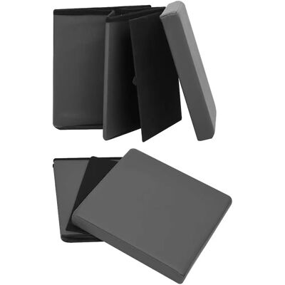 vidaXL Nova Sgabello pieghevole in PVC - Grau - Klapphocker mit Stauraum vidaXL Nova Sgabello pieghevole in PVC - Grau - Klapphocker mit Stauraum