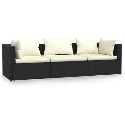 VidaXL Udendørs Møbel Sæt - Holdbart Vejrbestandigt Rattan Sofa VidaXL Udendørs Møbel Sæt - Holdbart Vejrbestandigt Rattan Sofa