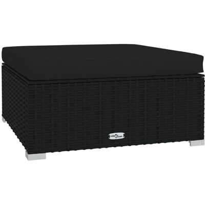 VidaXL Gartensofa - Wetterbeständiges PE-Rattan, Stahlrahmen, Abnehmbares Kissen VidaXL Gartensofa - Wetterbeständiges PE-Rattan, Stahlrahmen, Abnehmbares Kissen
