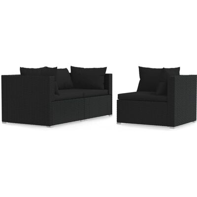 VidaXL Gartensitzbank - Rattan, Kunststoff VidaXL Gartensitzbank - Rattan, Kunststoff