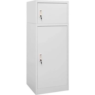 vidaXL Sattelkasten Stahl Schrank Schlossbare Türen - Sattelkasten vidaXL Sattelkasten Stahl Schrank Schlossbare Türen - Sattelkasten