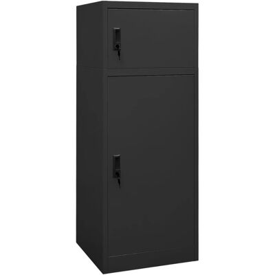 vidaXL Stål sadelkabinet - Antracit, 53x53x140 cm - Opbevaringsskab til hesteudstyr vidaXL Stål sadelkabinet - Antracit, 53x53x140 cm - Opbevaringsskab til hesteudstyr