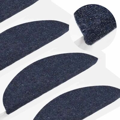vidaXL 15x Zelfklevende Trapmatten Blauwe Huis Trapbeschermer Tapijt Stap Rug vidaXL 15x Zelfklevende Trapmatten Blauwe Huis Trapbeschermer Tapijt Stap Rug