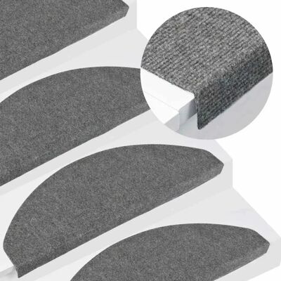 vidaXL Tapis d'Escalier Gris Autoadhésifs 15 pcs - Type d'Escalier - Publicité vidaXL Tapis d'Escalier Gris Autoadhésifs 15 pcs - Type d'Escalier - Publicité