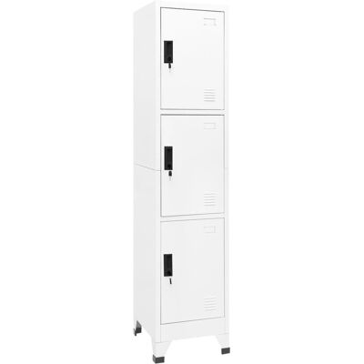 Nova Armoire à casiers en acier, blanc - Locker Cabinet - Publicité Nova Armoire à casiers en acier, blanc - Locker Cabinet - Publicité
