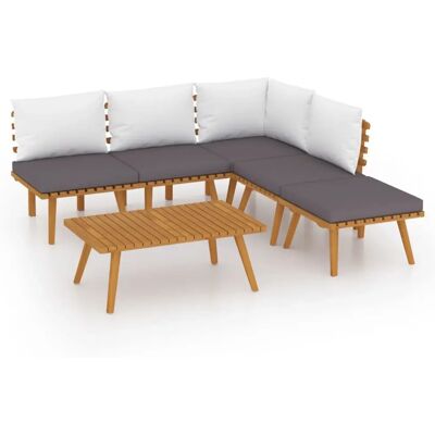 VidaXL Tuinmeubelset - Acaciahout, Bruin, Modulair VidaXL Tuinmeubelset - Acaciahout, Bruin, Modulair