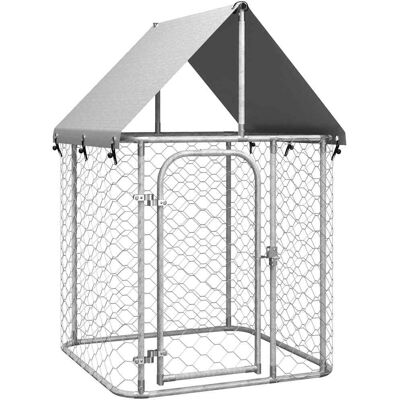 vidaXL zewnętrzna buda dla psa z dachem 100x100x150 cm - Buda dla psa vidaXL zewnętrzna buda dla psa z dachem 100x100x150 cm - Buda dla psa
