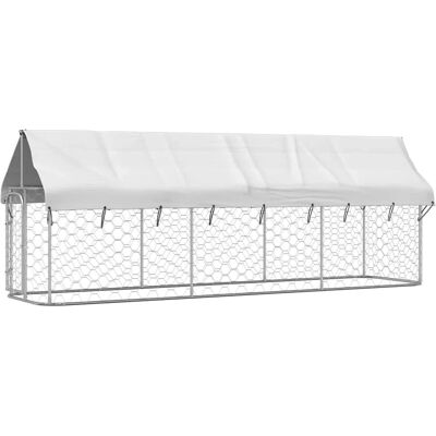 vidaXL zewnętrzna klatka dla psa z dachem 400x100x150 cm - Typ psa vidaXL zewnętrzna klatka dla psa z dachem 400x100x150 cm - Typ psa