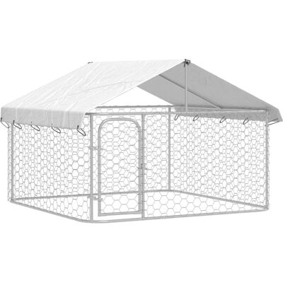 Budka dla psa na zewnątrz z dachem, ogród - 200x200x150 cm Budka dla psa na zewnątrz z dachem, ogród - 200x200x150 cm