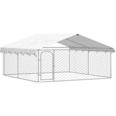 vidaXL Udendørs hundehytte med tag 300x300x150 cm vidaXL Udendørs hundehytte med tag 300x300x150 cm