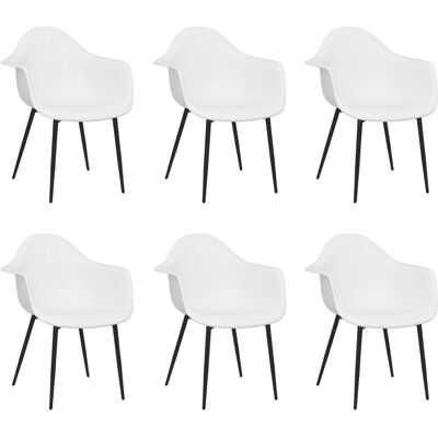 vidaXL 3082356 Sillas de comedor blancas - Sillas de comedor vidaXL 3082356 Sillas de comedor blancas - Sillas de comedor
