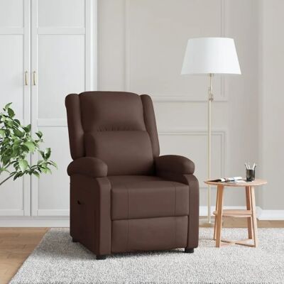 VIDAXL Brauner Relaxsessel - Verstellbarer Sessel VIDAXL Brauner Relaxsessel - Verstellbarer Sessel