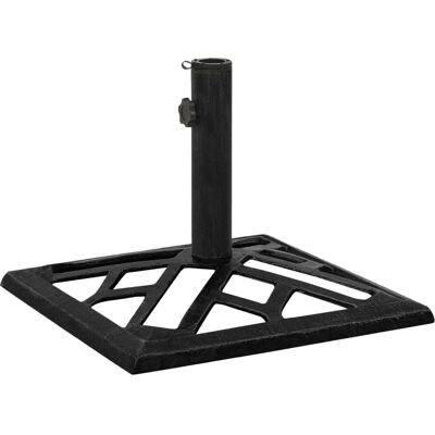 vidaXL Umbrella Base Black 44x44x31 cm Cast Iron - Umbrella Base vidaXL Umbrella Base Black 44x44x31 cm Cast Iron - Umbrella Base