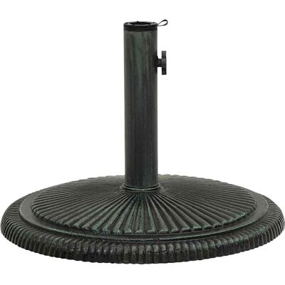 vidaXL Groene gietijzeren parasolvoet 45x45x30 cm - Parasolvoet vidaXL Groene gietijzeren parasolvoet 45x45x30 cm - Parasolvoet