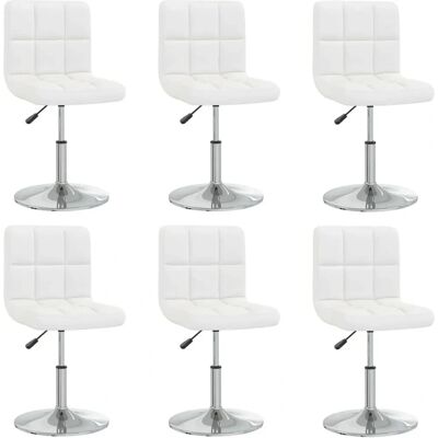 Silla de comedor moderna blanca VidaXL - Silla giratoria Silla de comedor moderna blanca VidaXL - Silla giratoria