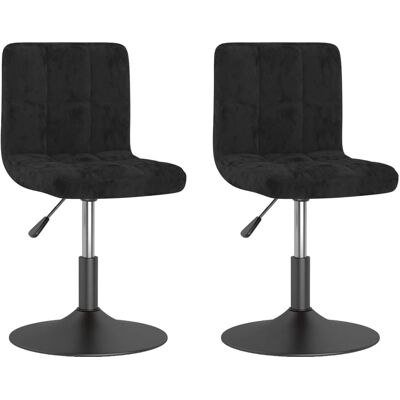 VidaXL 3087478 Fluwelen Draaibare Eetkamerstoelen - Meubels VidaXL 3087478 Fluwelen Draaibare Eetkamerstoelen - Meubels