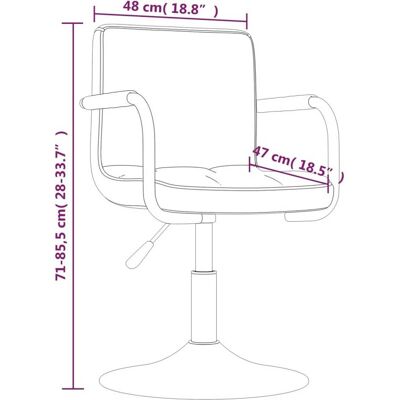VIDAXL Drehbare Esszimmerstühle Set von 4 VIDAXL Drehbare Esszimmerstühle Set von 4