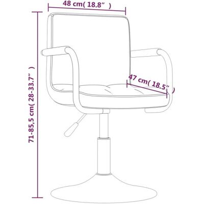 VIDAXL Sillas Giratorias de Comedor - Juego de 6 Gris Claro Terciopelo VIDAXL Sillas Giratorias de Comedor - Juego de 6 Gris Claro Terciopelo