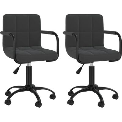 VidaXL 3088009 Ensemble de 4 Chaises de salle à manger pivotantes noires VidaXL 3088009 Ensemble de 4 Chaises de salle à manger pivotantes noires