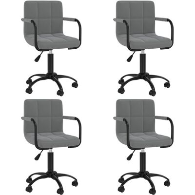 VidaXL 3088013 Drehbarer Essstuhl - Modernes Grau VidaXL 3088013 Drehbarer Essstuhl - Modernes Grau