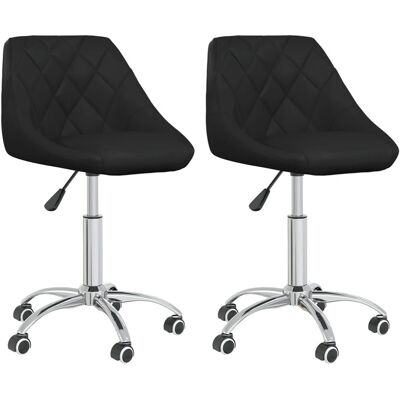 VidaXL 3088666 Drehbarer Esszimmerstuhl - Modern, Schwarz, Höhenverstellbar VidaXL 3088666 Drehbarer Esszimmerstuhl - Modern, Schwarz, Höhenverstellbar