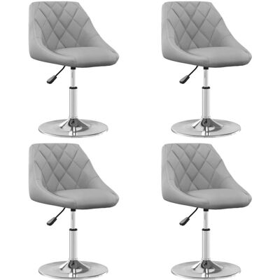 VidaXL 3088758 Moderne fluwelen draaistoel - Eetkamerstoel VidaXL 3088758 Moderne fluwelen draaistoel - Eetkamerstoel