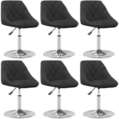 Sillas de comedor giratorias de terciopelo Vela - Pack de 6 Sillas de comedor giratorias de terciopelo Vela - Pack de 6