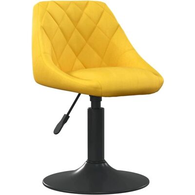 Chaise de salle à manger pivotante en velours moutarde vidaXL - Chaise de salle à manger - Publicité Chaise de salle à manger pivotante en velours moutarde vidaXL - Chaise de salle à manger - Publicité