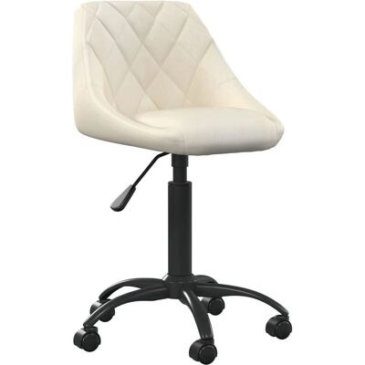 vidaXL Bürostuhl Velours Creme Höhenverstellbar 110kg vidaXL Bürostuhl Velours Creme Höhenverstellbar 110kg