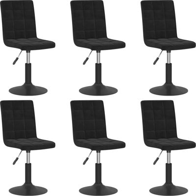 vidaXL Drehbare Esszimmerstühle Set mit 6 Stühlen vidaXL Drehbare Esszimmerstühle Set mit 6 Stühlen