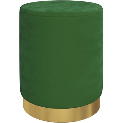 vidaXL Tabouret rond en velours vert - Tabouret de rangement - Publicité vidaXL Tabouret rond en velours vert - Tabouret de rangement - Publicité