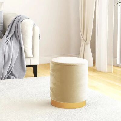 vidaXL Aufbewahrungs-Hocker - Samt, Albicocca, 31x37cm - Storage Stool vidaXL Aufbewahrungs-Hocker - Samt, Albicocca, 31x37cm - Storage Stool