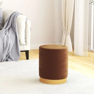 vidaXL Pouf de rangement rond - Mobilier - Publicité vidaXL Pouf de rangement rond - Mobilier - Publicité