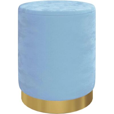 vidaXL Hellblau Samt-Storage-Hocker - Hocker vidaXL Hellblau Samt-Storage-Hocker - Hocker