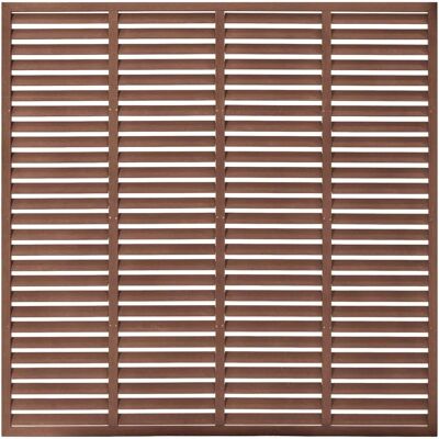 vidaXL Lamellenzaun 180x180cm Braun - Zaunpaneel vidaXL Lamellenzaun 180x180cm Braun - Zaunpaneel